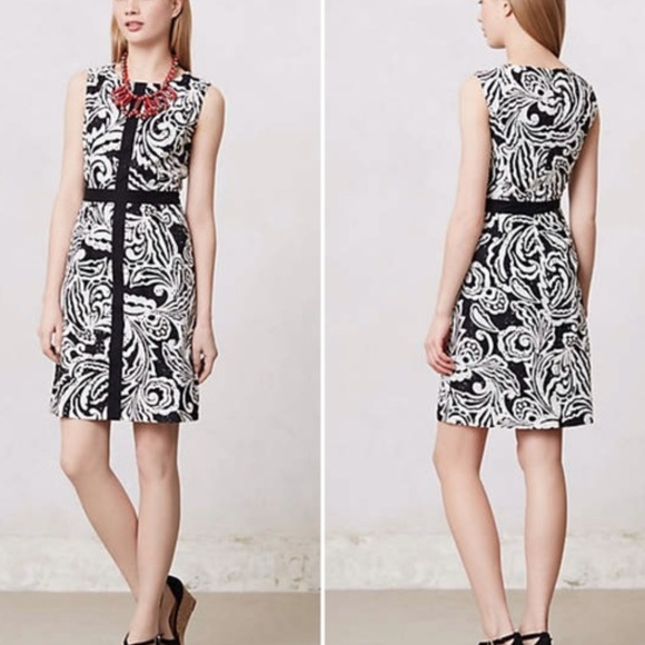 Anthropologie Dresses & Skirts - Anthropologie Tabitha black and white dress 4